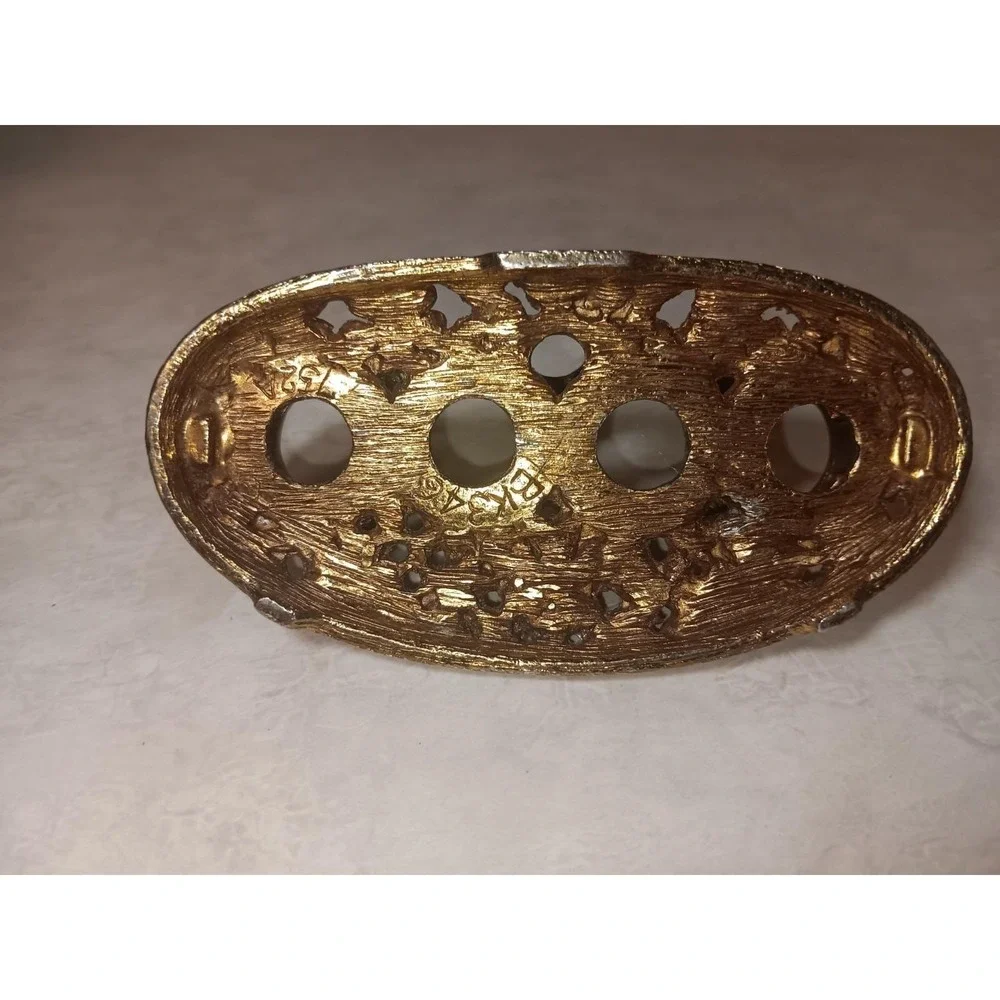 Matson Ormolu Ornate Metal Tube Lipstick Hollywood Regency Holder Vtg 50's READ